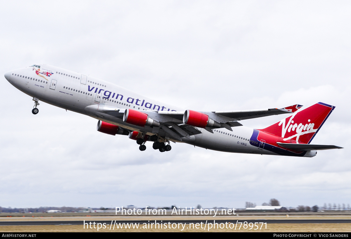 Aircraft Photo of G-VBIG | Boeing 747-4Q8 | Virgin Atlantic Airways | AirHistory.net #789571