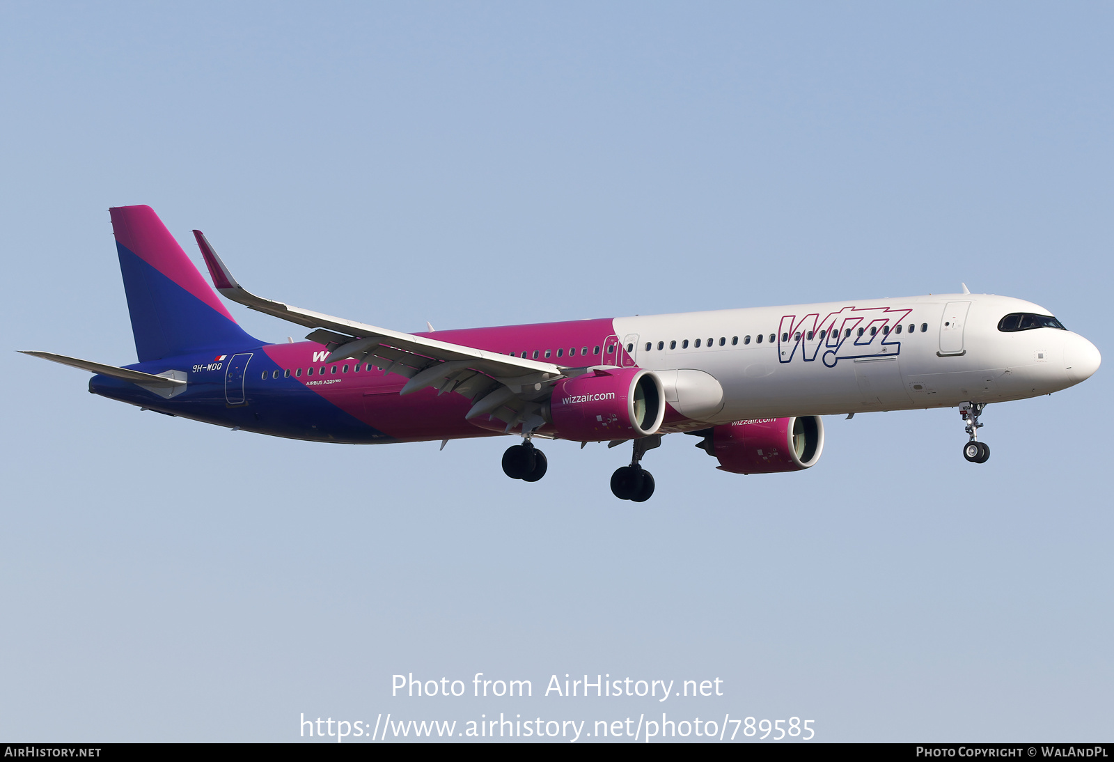 Aircraft Photo of 9H-WDQ | Airbus A321-271NX | Wizz Air | AirHistory.net #789585