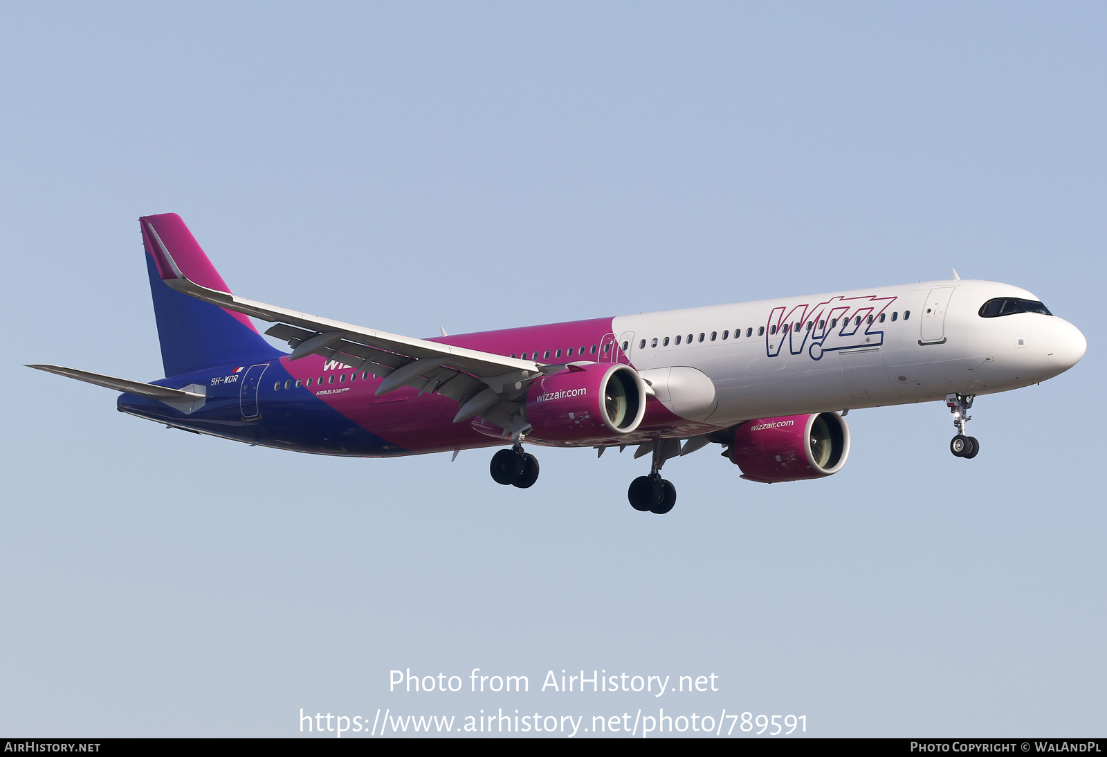 Aircraft Photo of 9H-WDR | Airbus A321-271NX | Wizz Air | AirHistory.net #789591