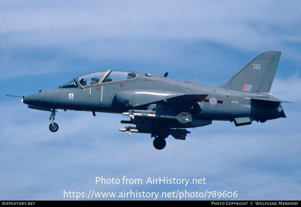 Aircraft Photo of XX315 | British Aerospace Hawk T.1A | UK - Air Force | AirHistory.net #789606