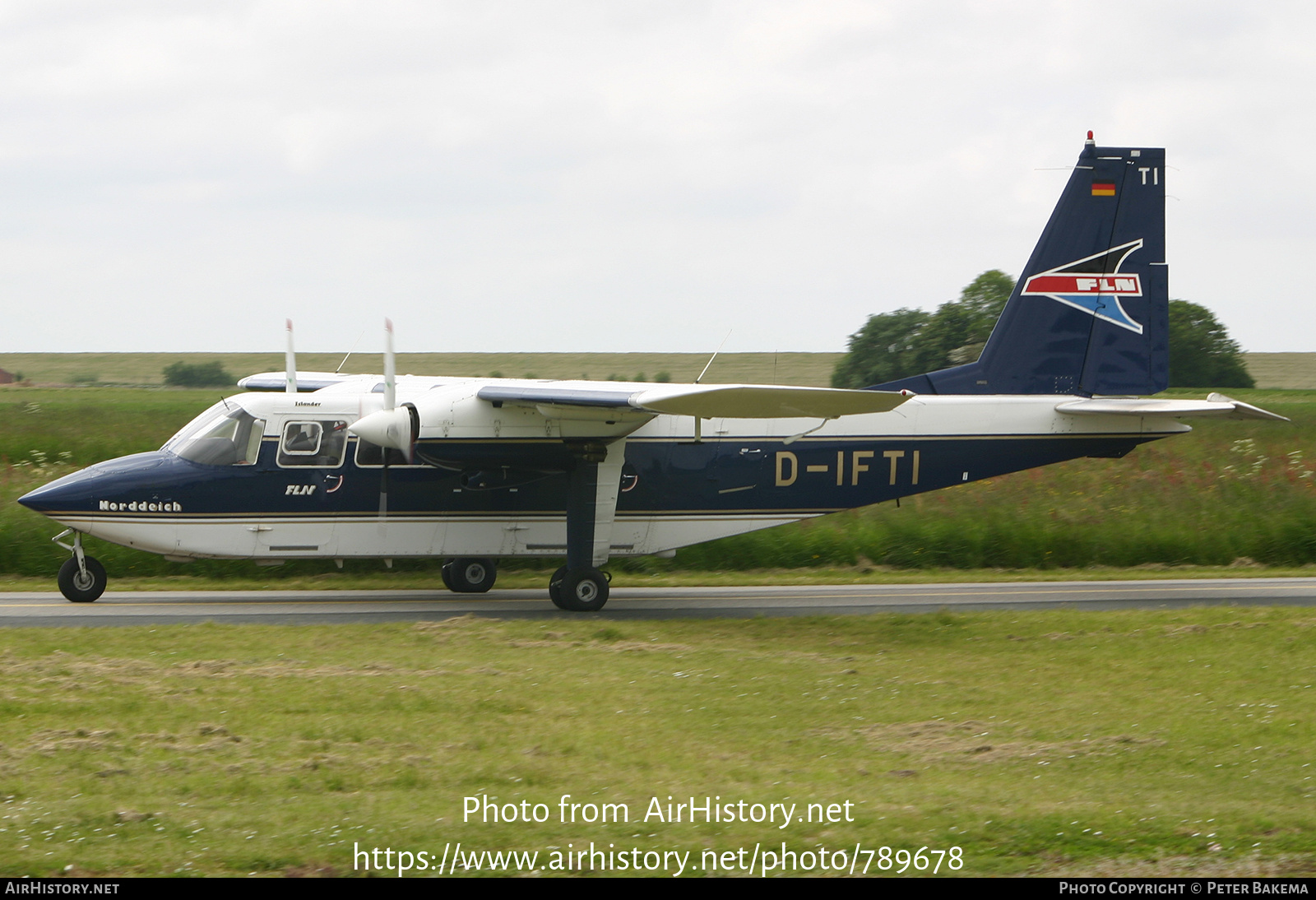 Aircraft Photo of D-IFTI | Britten-Norman BN-2B-20 Islander | FLN - Frisia Luftverkehr Norddeich | AirHistory.net #789678