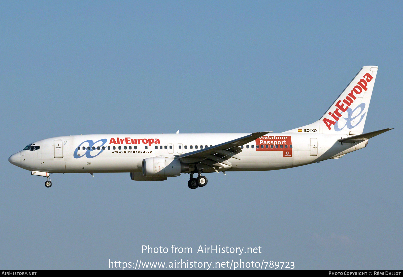 Aircraft Photo of EC-IXO | Boeing 737-883 | Air Europa | AirHistory.net #789723