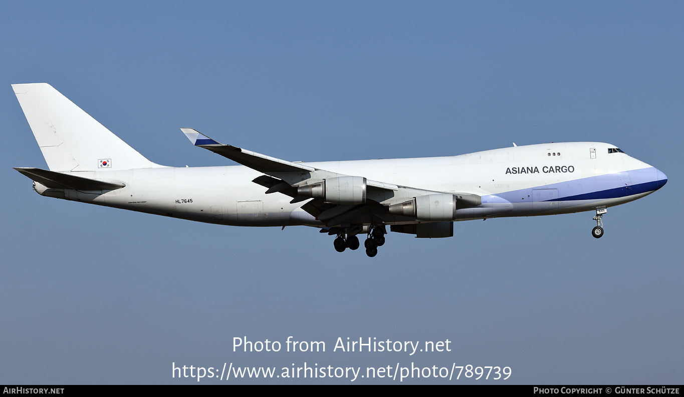 Aircraft Photo of HL7645 | Boeing 747-409F/SCD | Asiana Airlines Cargo | AirHistory.net #789739