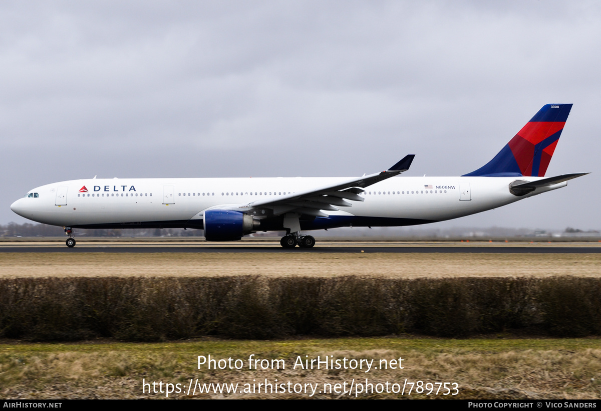 Aircraft Photo of N808NW | Airbus A330-323 | Delta Air Lines | AirHistory.net #789753