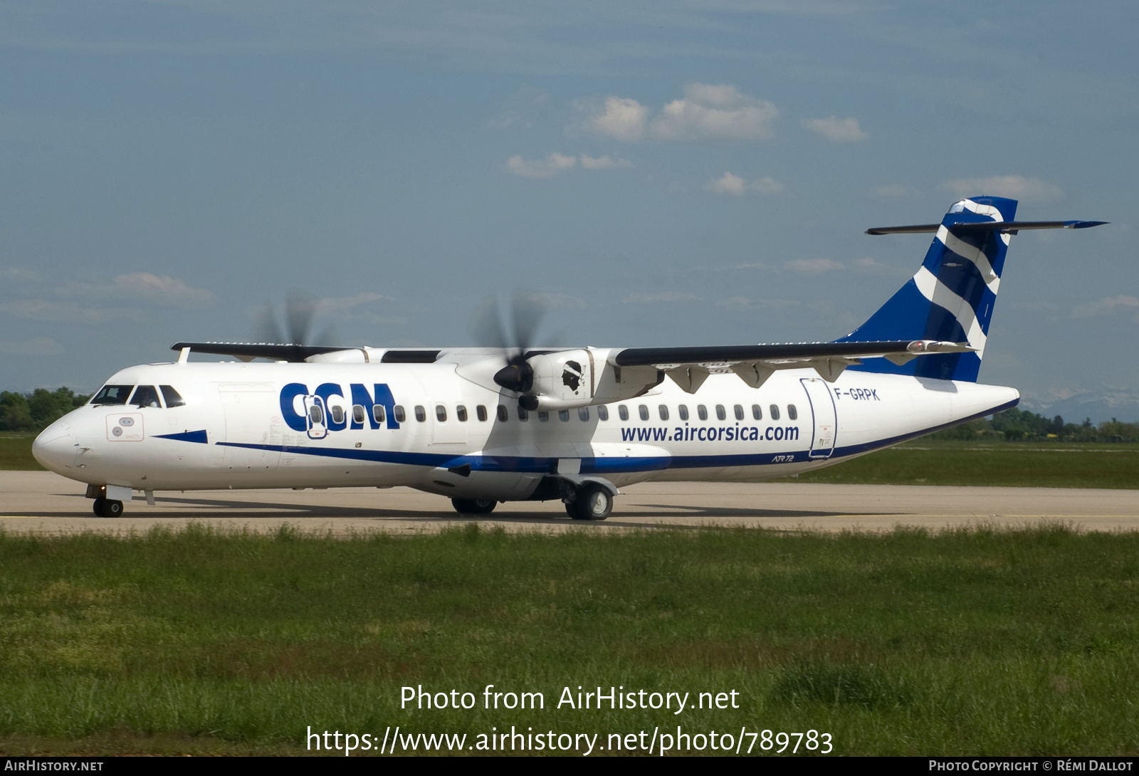 Aircraft Photo of F-GRPK | ATR ATR-72-500 (ATR-72-212A) | CCM Airlines - Compagnie Corse Méditerranée | AirHistory.net #789783