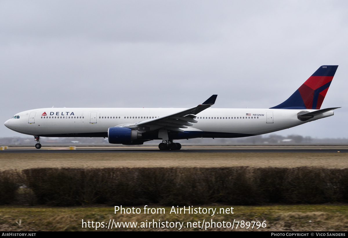 Aircraft Photo of N812NW | Airbus A330-323 | Delta Air Lines | AirHistory.net #789796