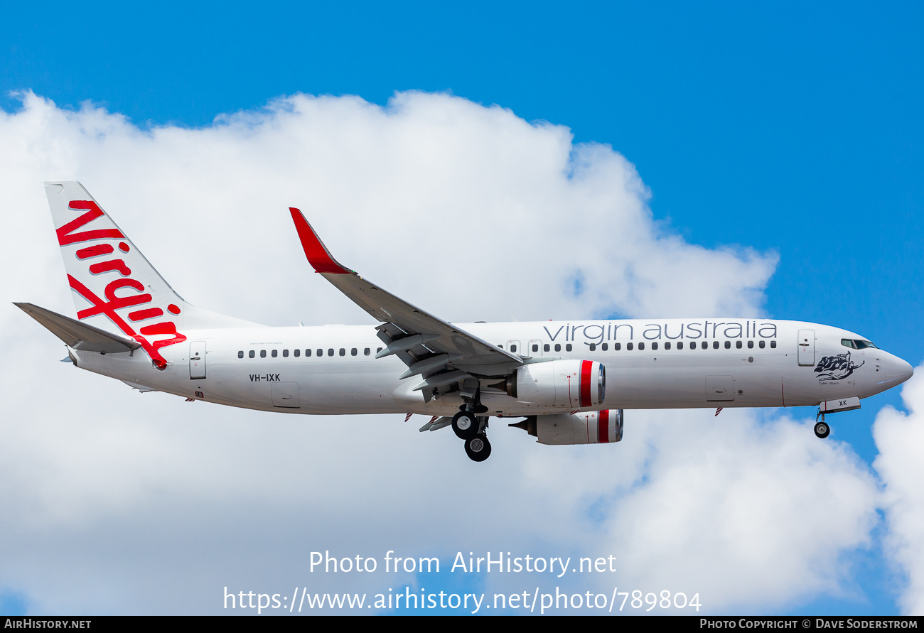 Aircraft Photo of VH-IXK | Boeing 737-8SA | Virgin Australia Airlines | AirHistory.net #789804