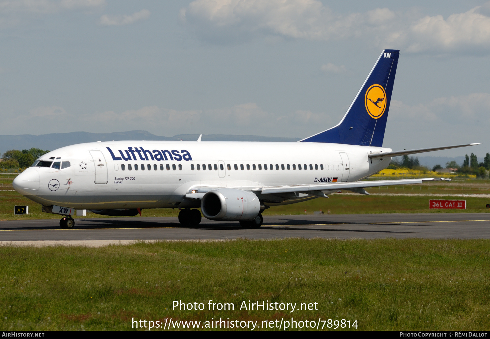 Aircraft Photo of D-ABXW | Boeing 737-330 | Lufthansa | AirHistory.net #789814