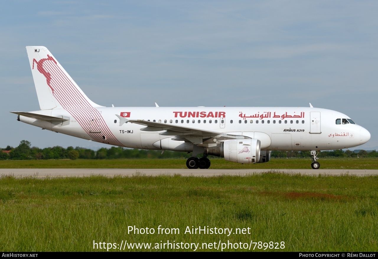 Aircraft Photo of TS-IMJ | Airbus A319-114 | Tunisair | AirHistory.net #789828