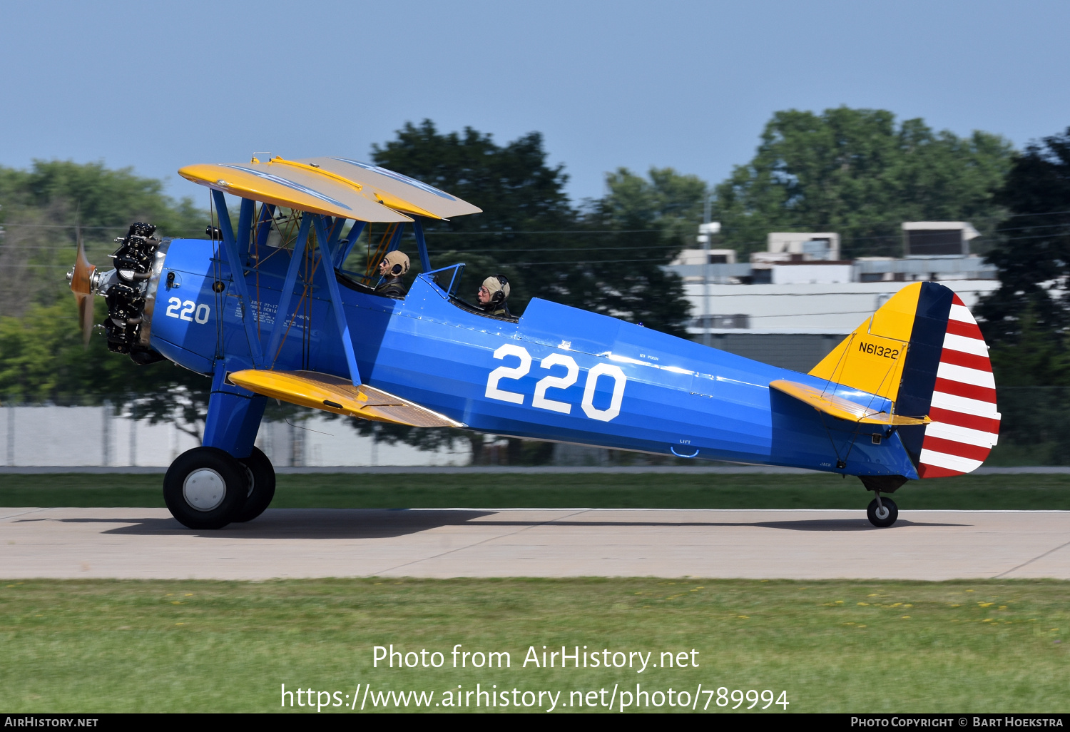 Aircraft Photo of N61322 / 41-8076 | Stearman PT-17 Kaydet (A75N1) | USA - Air Force | AirHistory.net #789994