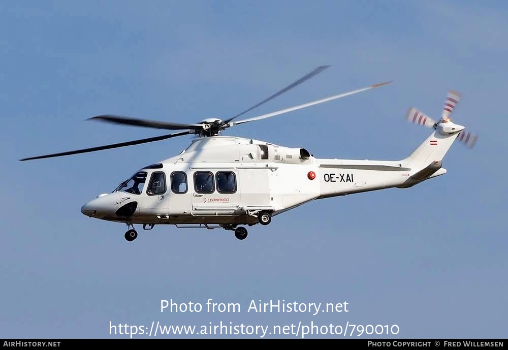 Aircraft Photo of OE-XAI | AgustaWestland AW-139 | Leonardo Helicopters | AirHistory.net #790010