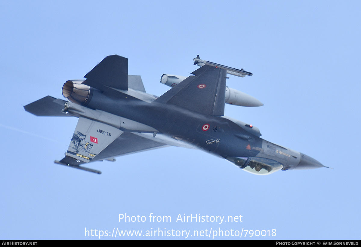 Aircraft Photo of 93-0007 | Lockheed F-16CG Fighting Falcon | Turkey - Air Force | AirHistory.net #790018