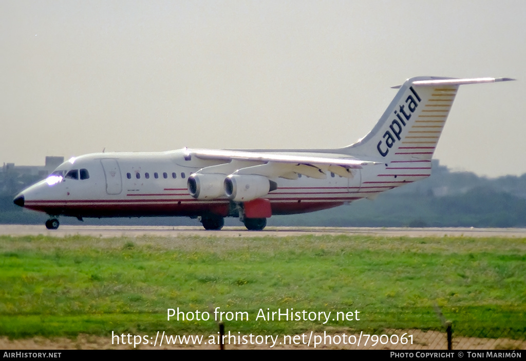 Aircraft Photo of G-OSKI | British Aerospace BAe-146-200 | Capital Airlines | AirHistory.net #790061