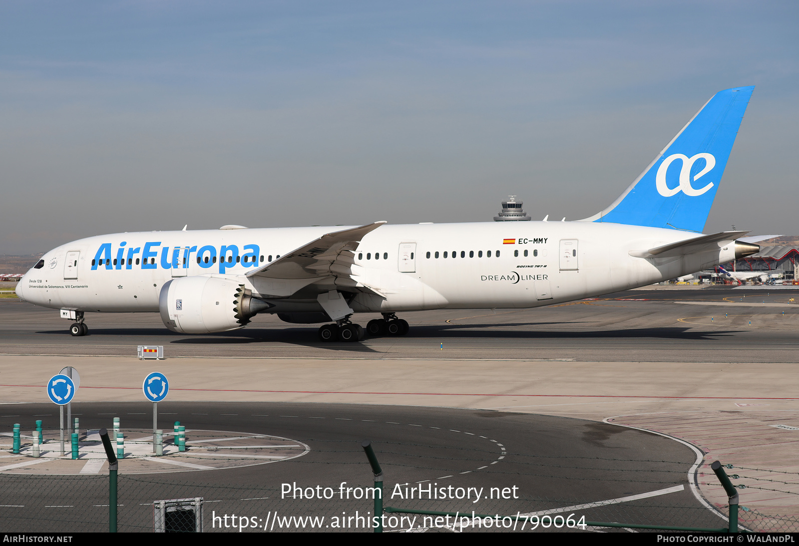 Aircraft Photo of EC-MMY | Boeing 787-8 Dreamliner | Air Europa | AirHistory.net #790064