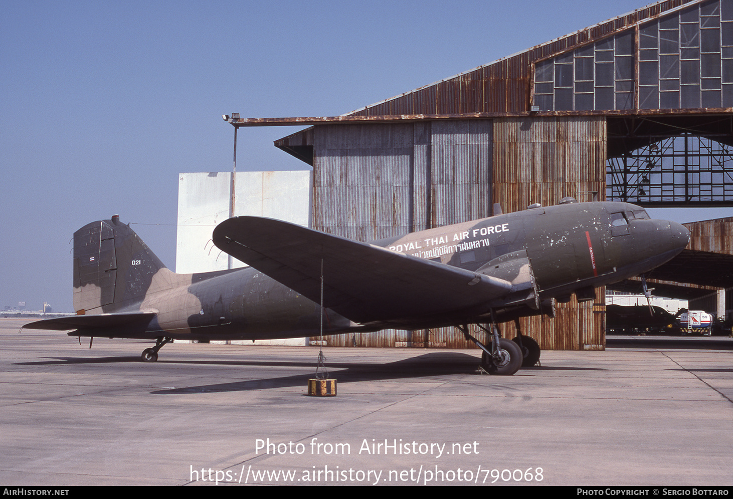 Aircraft Photo of 021 / 45-1021 | Douglas C-47 Dakota Mk1 | Thailand - Air Force | AirHistory.net #790068