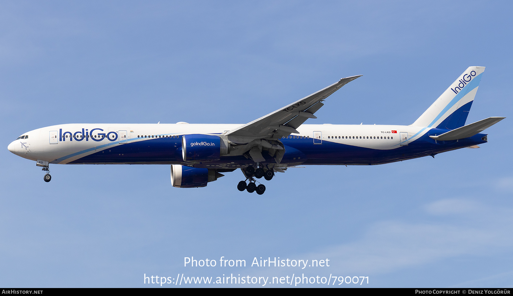 Aircraft Photo of TC-LKD | Boeing 777-3Q8/ER | IndiGo | AirHistory.net #790071