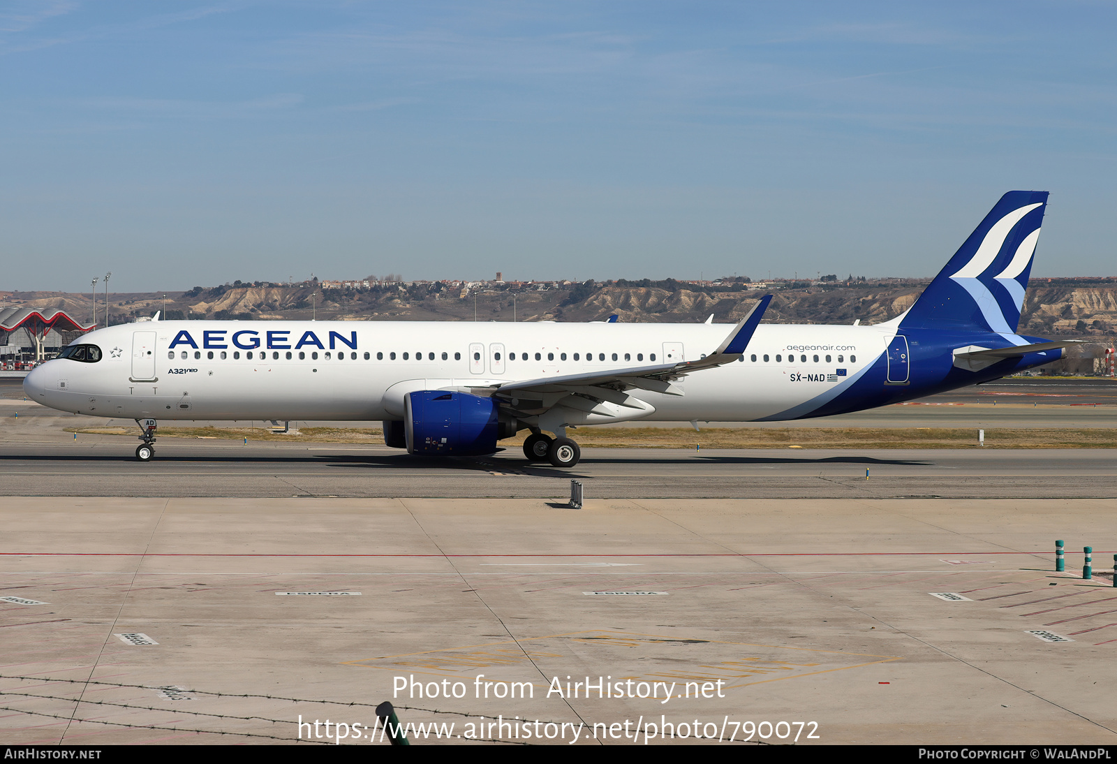 Aircraft Photo of SX-NAD | Airbus A321-271N | Aegean Airlines | AirHistory.net #790072