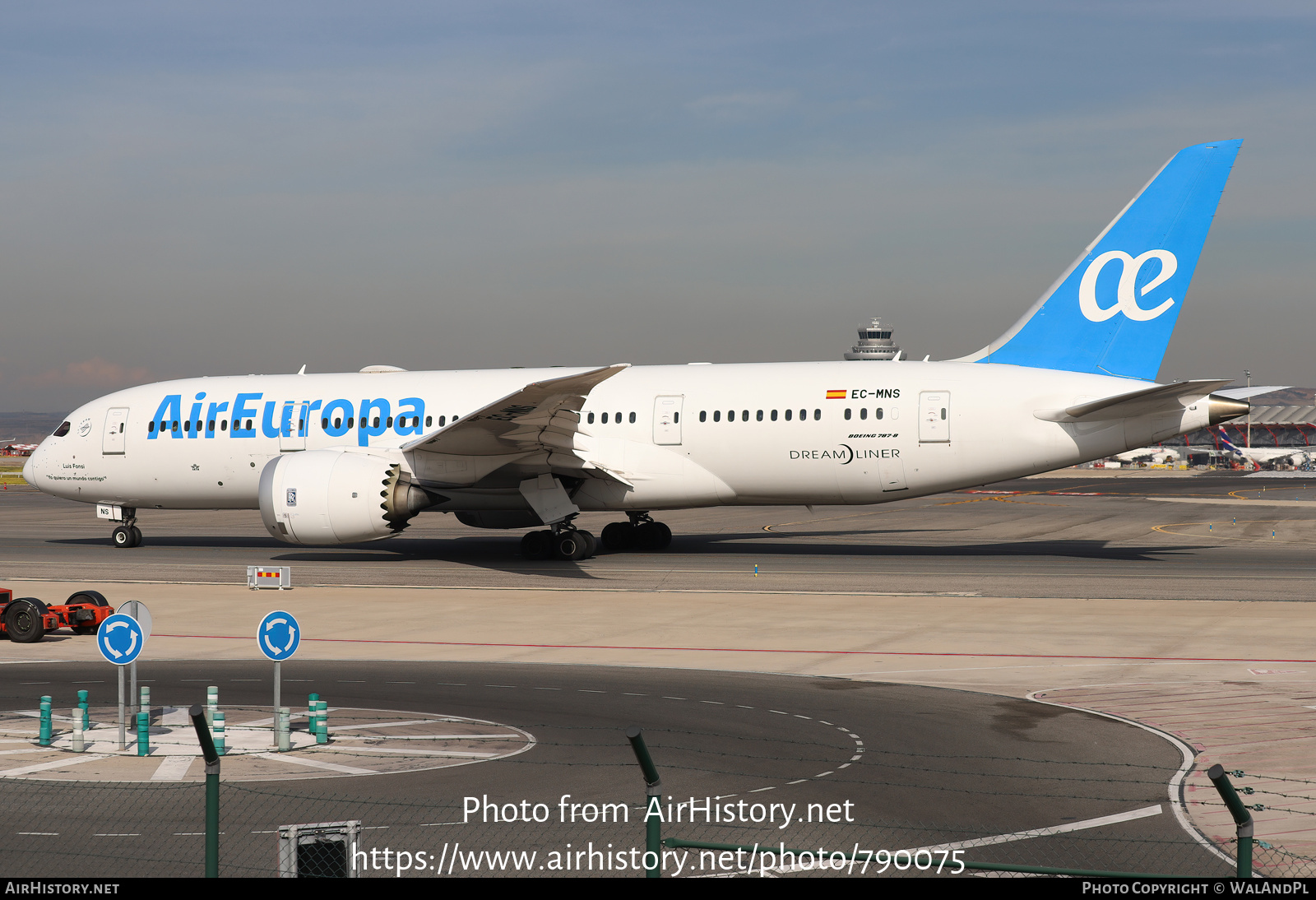 Aircraft Photo of EC-MNS | Boeing 787-8 Dreamliner | Air Europa | AirHistory.net #790075