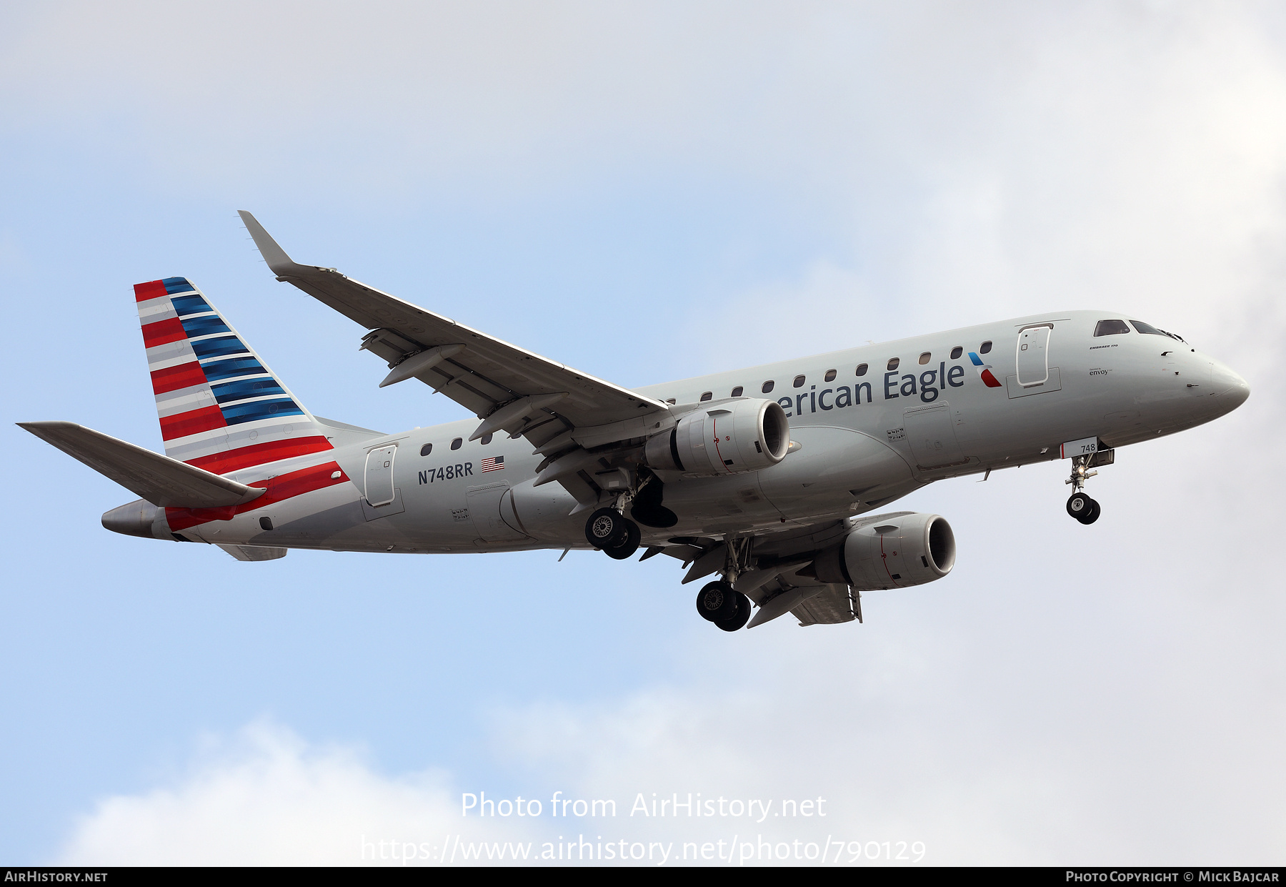 Aircraft Photo of N748RR | Embraer 170SE (ERJ-170-100SE) | American Eagle | AirHistory.net #790129