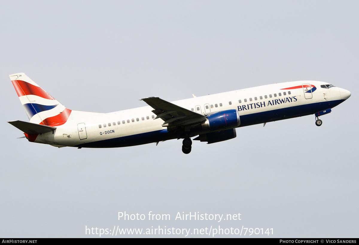 Aircraft Photo of G-DOCN | Boeing 737-436 | British Airways | AirHistory.net #790141