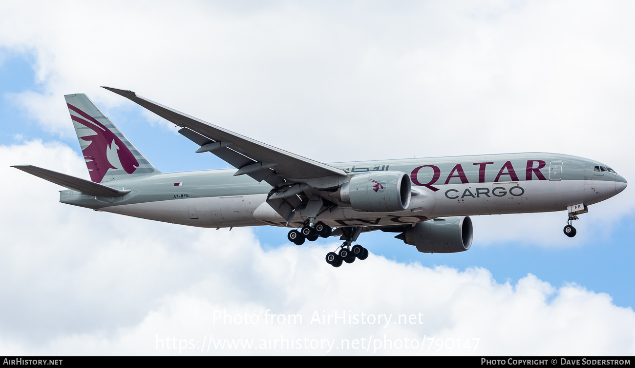 Aircraft Photo of A7-BFE | Boeing 777-FDZ | Qatar Airways Cargo | AirHistory.net #790147