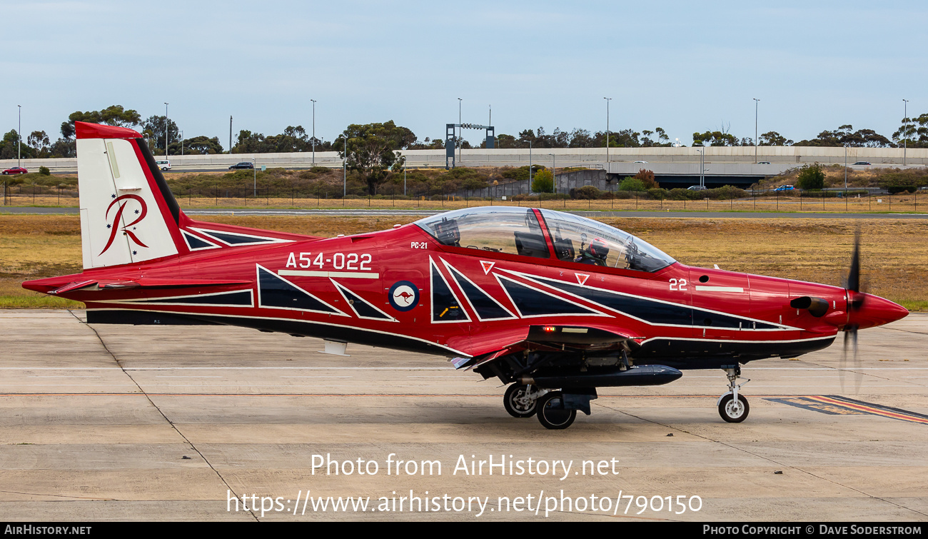 Aircraft Photo of A54-022 | Pilatus PC-21 | Australia - Air Force | AirHistory.net #790150