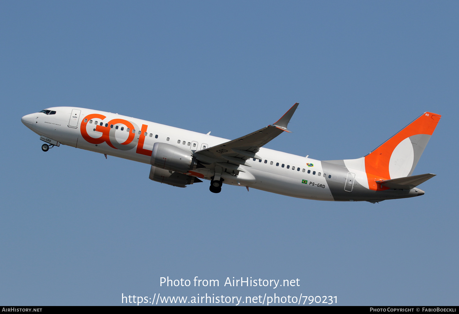 Aircraft Photo of PS-GRD | Boeing 737-8 Max 8 | GOL Linhas Aéreas | AirHistory.net #790231