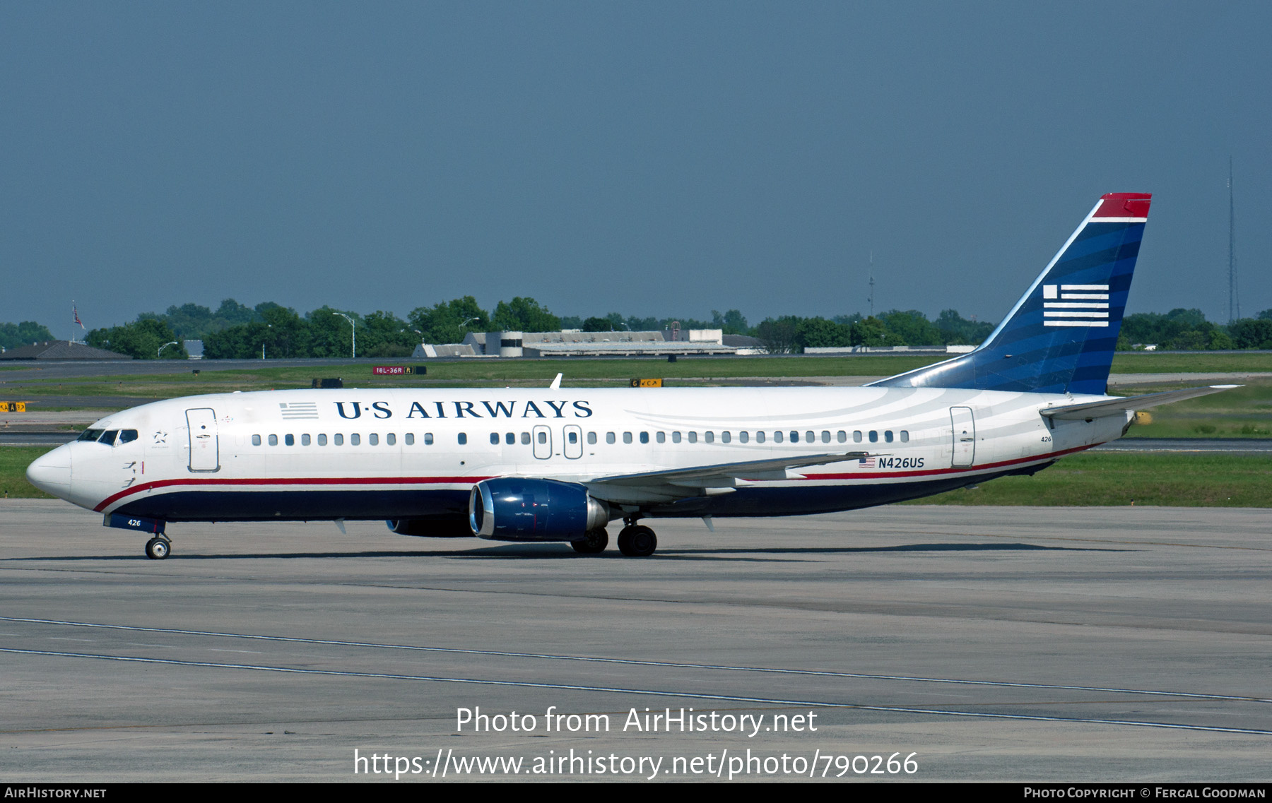 Aircraft Photo of N426US | Boeing 737-4B7 | US Airways | AirHistory.net #790266