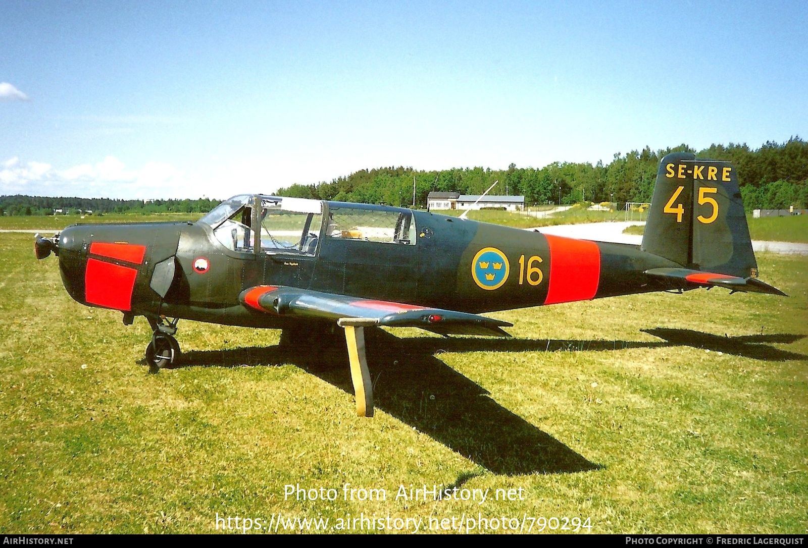 Aircraft Photo of SE-KRE / 50045 | Saab 91B Safir | Sweden - Air Force | AirHistory.net #790294