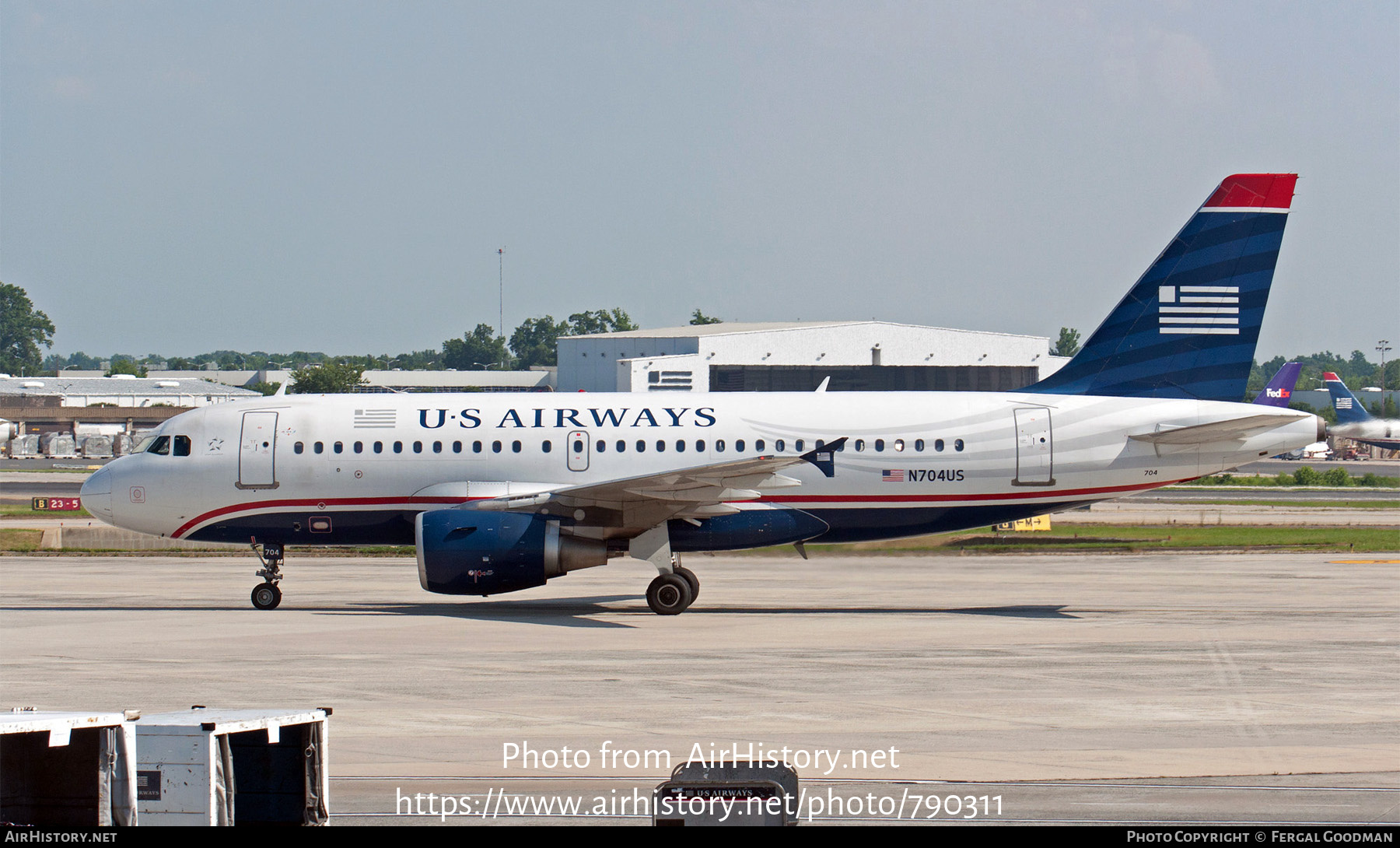 Aircraft Photo of N704US | Airbus A319-112 | US Airways | AirHistory.net #790311