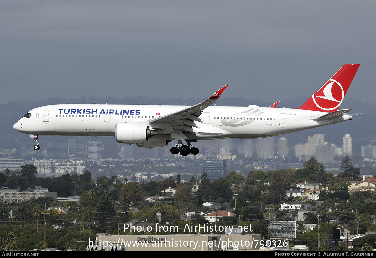 Aircraft Photo of TC-LGF | Airbus A350-941 | Turkish Airlines | AirHistory.net #790326