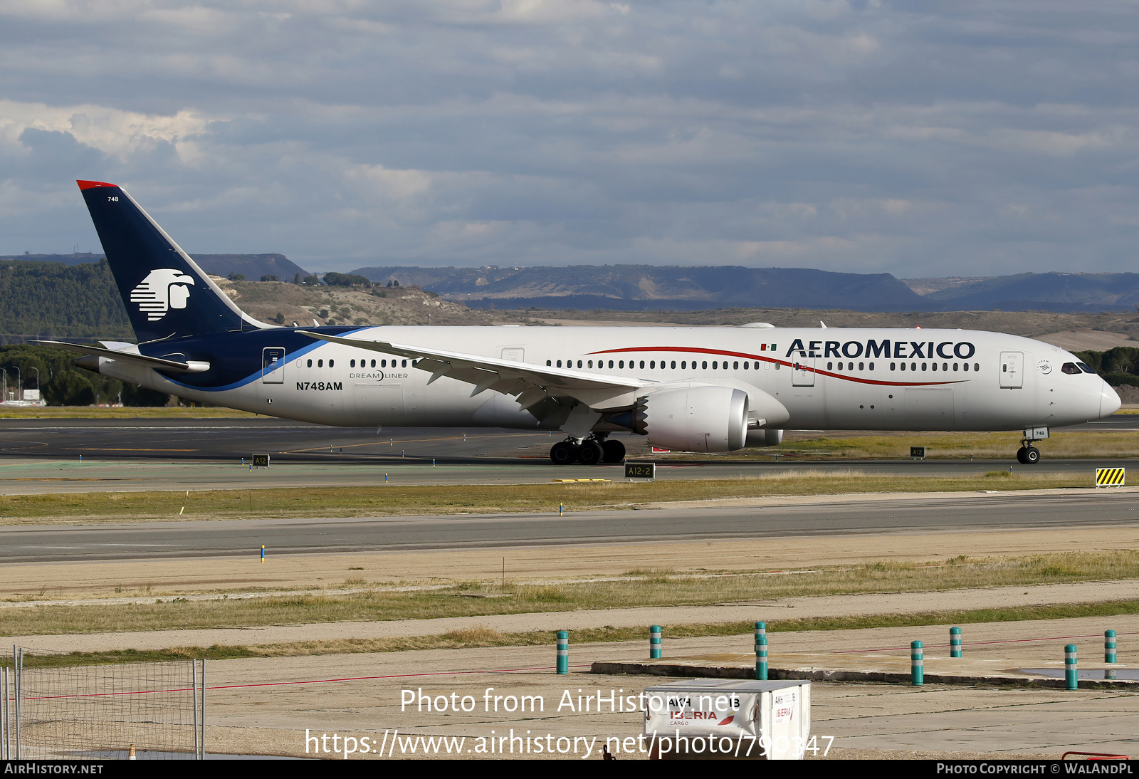 Aircraft Photo of N748AM | Boeing 787-9 Dreamliner | AeroMéxico | AirHistory.net #790347