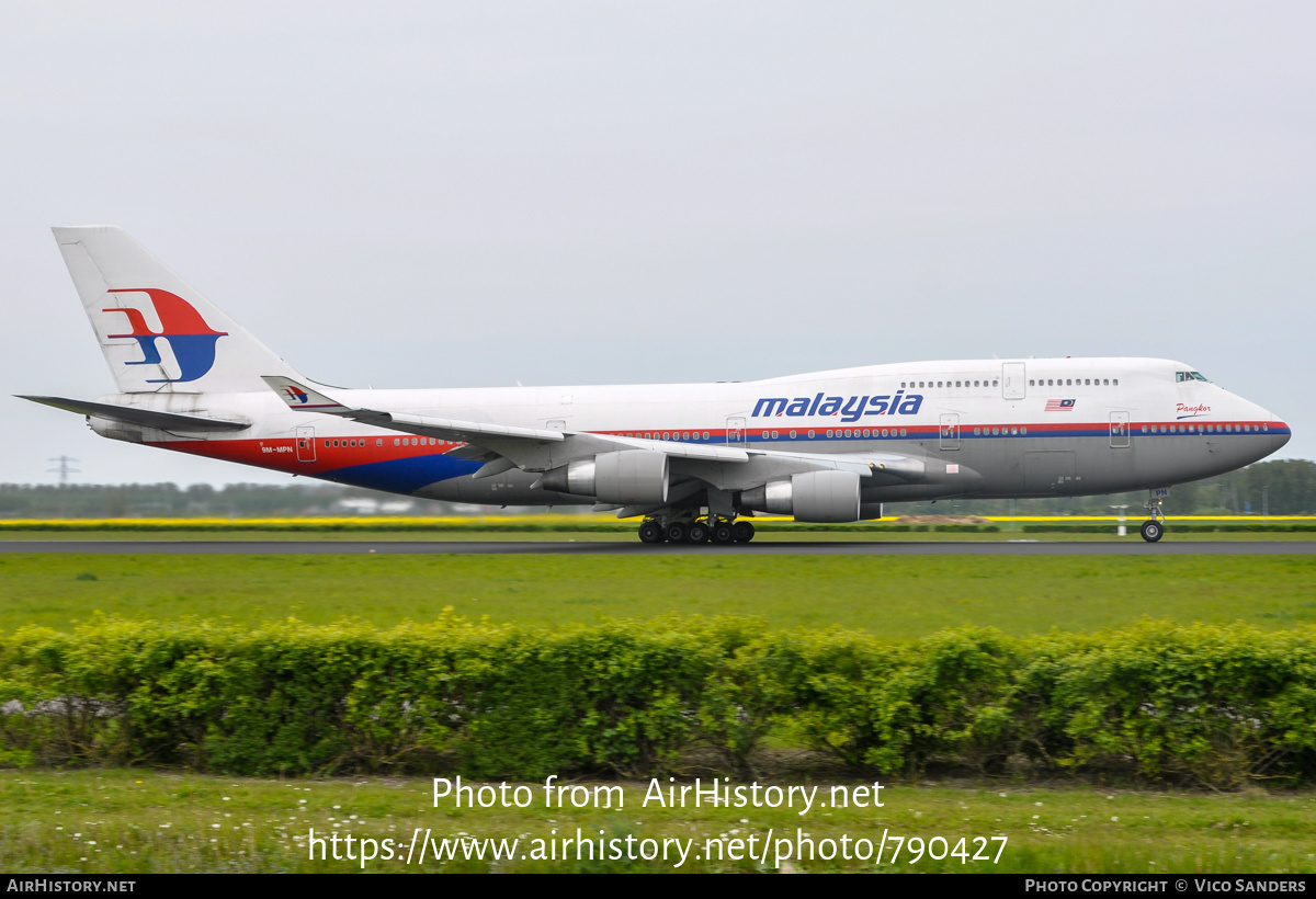 Aircraft Photo of 9M-MPN | Boeing 747-4H6 | Malaysia Airlines | AirHistory.net #790427