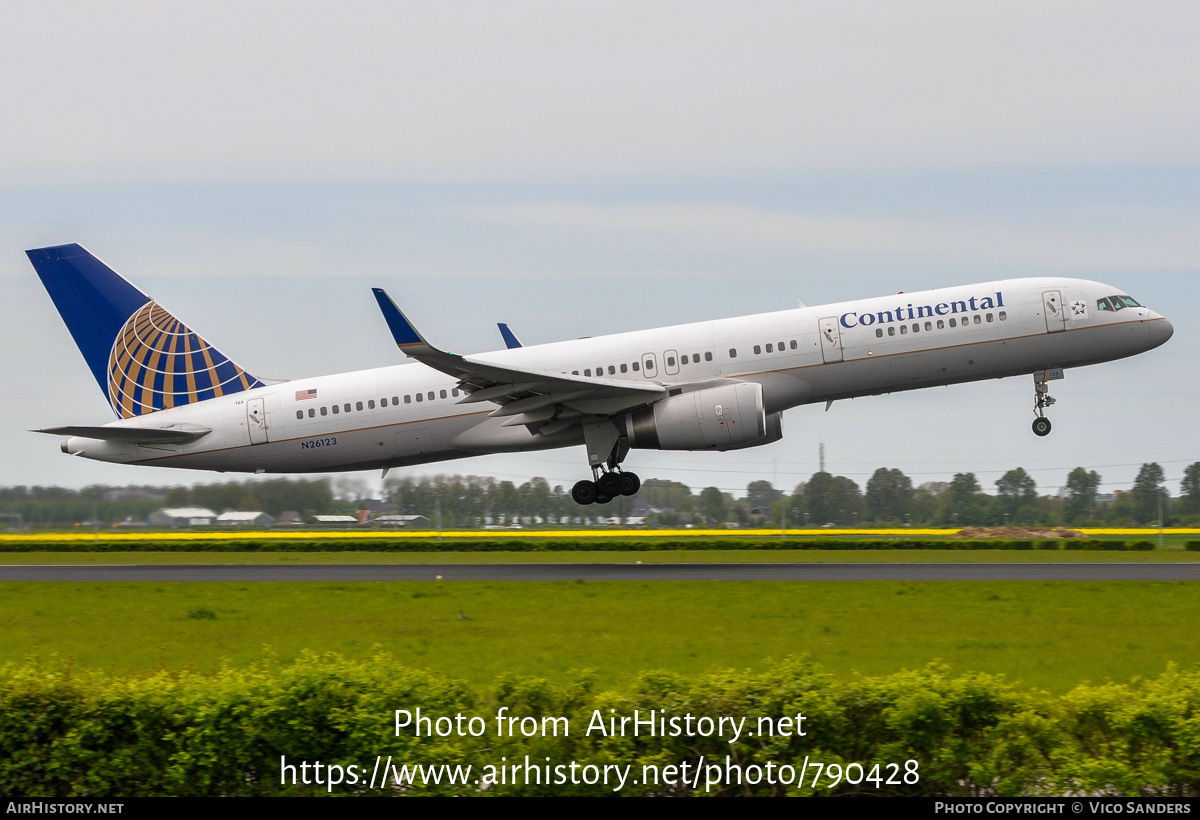 Aircraft Photo of N26123 | Boeing 757-224 | Continental Airlines | AirHistory.net #790428