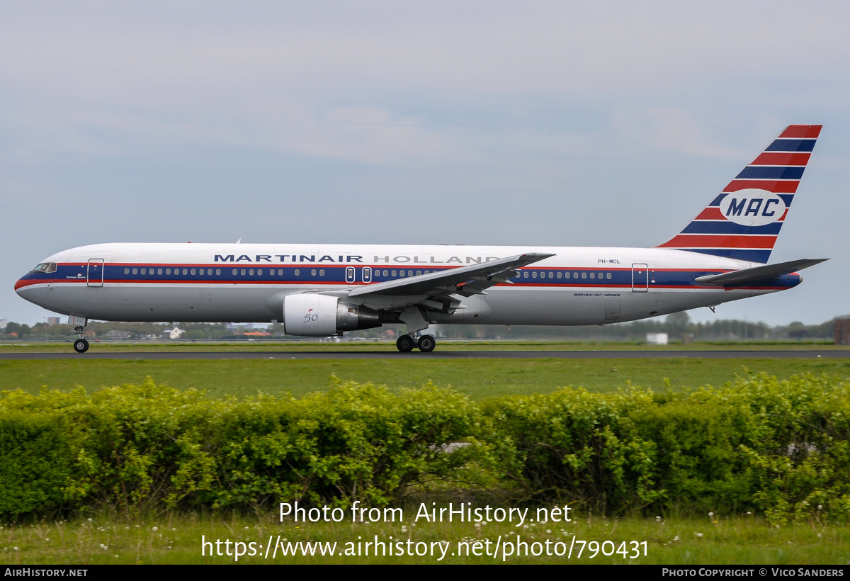 Aircraft Photo of PH-MCL | Boeing 767-31A/ER | Martinair | Martinair Holland | AirHistory.net #790431