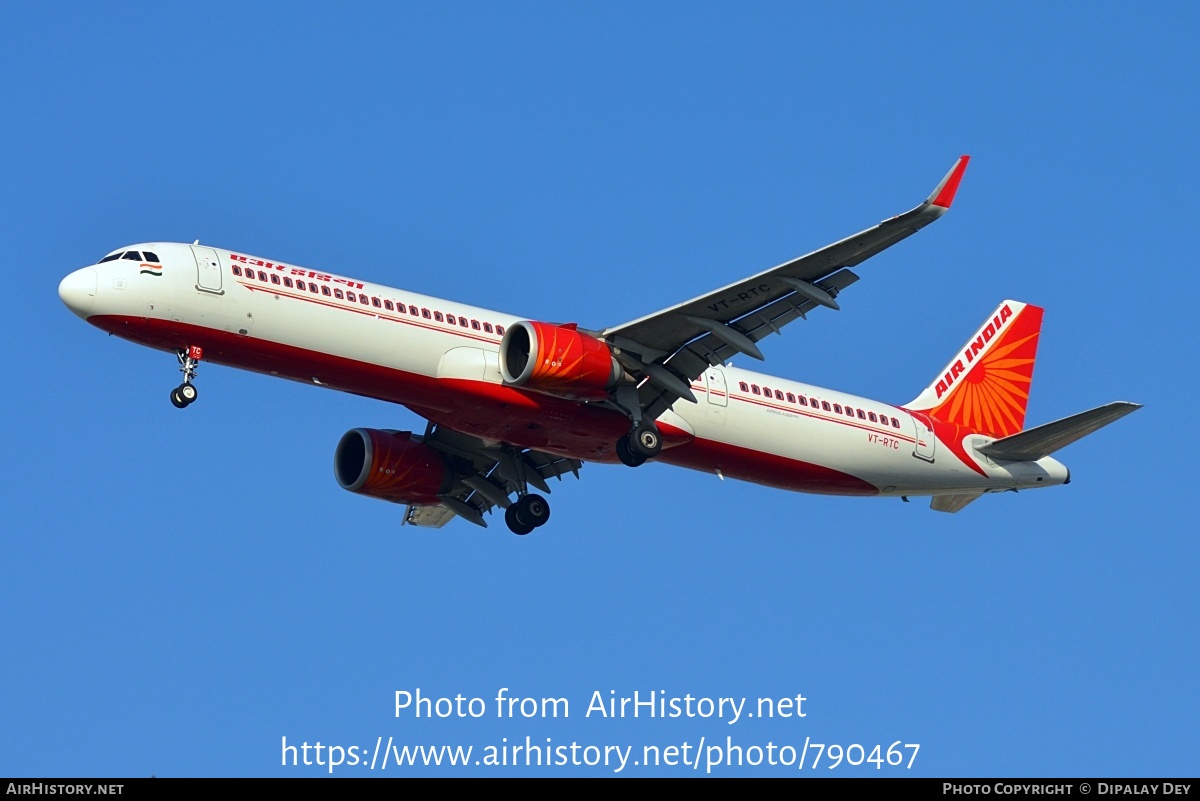 Aircraft Photo of VT-RTC | Airbus A321-251NX | Air India | AirHistory.net #790467