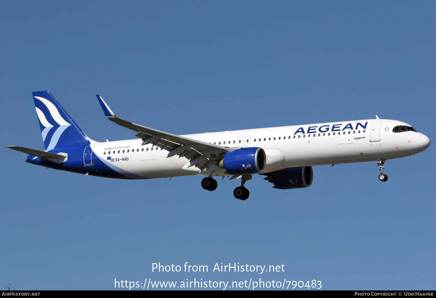 Aircraft Photo of SX-NAD | Airbus A321-271N | Aegean Airlines | AirHistory.net #790483