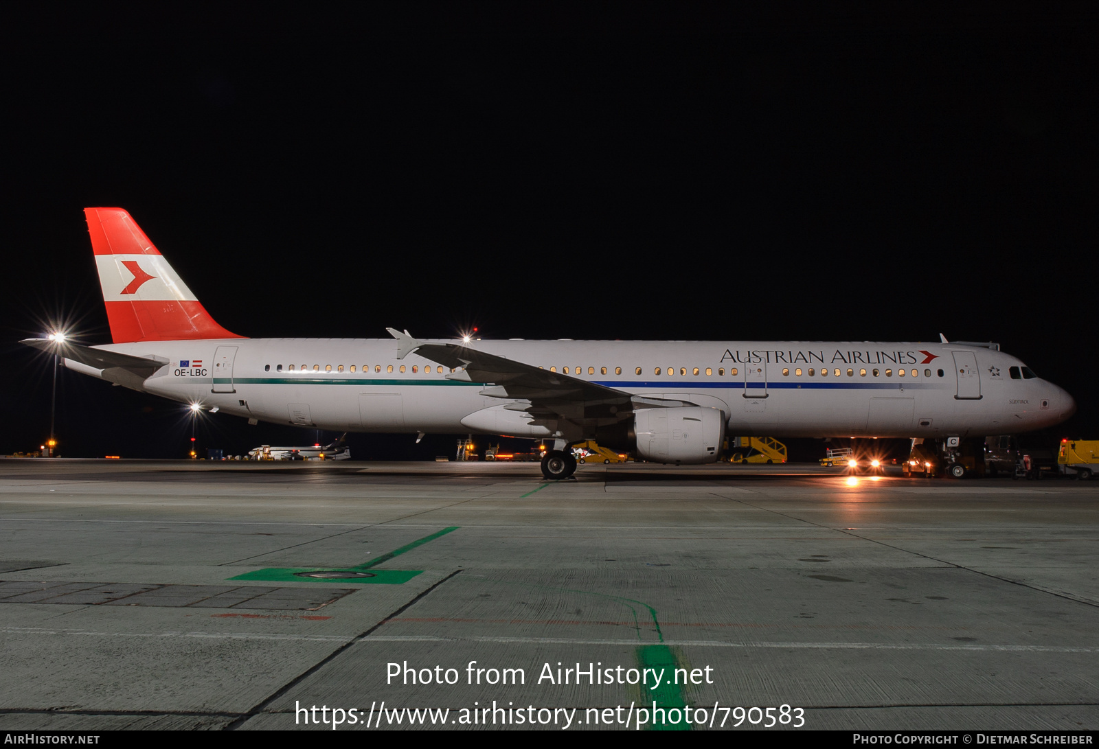 Aircraft Photo of OE-LBC | Airbus A321-111 | Austrian Airlines | AirHistory.net #790583