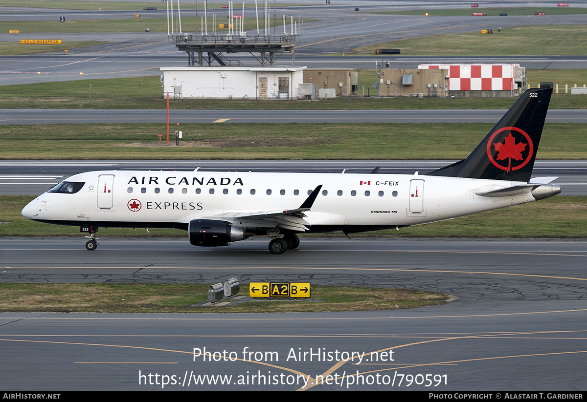 Aircraft Photo of C-FEIX | Embraer 175LR (ERJ-170-200LR) | Air Canada Express | AirHistory.net #790591