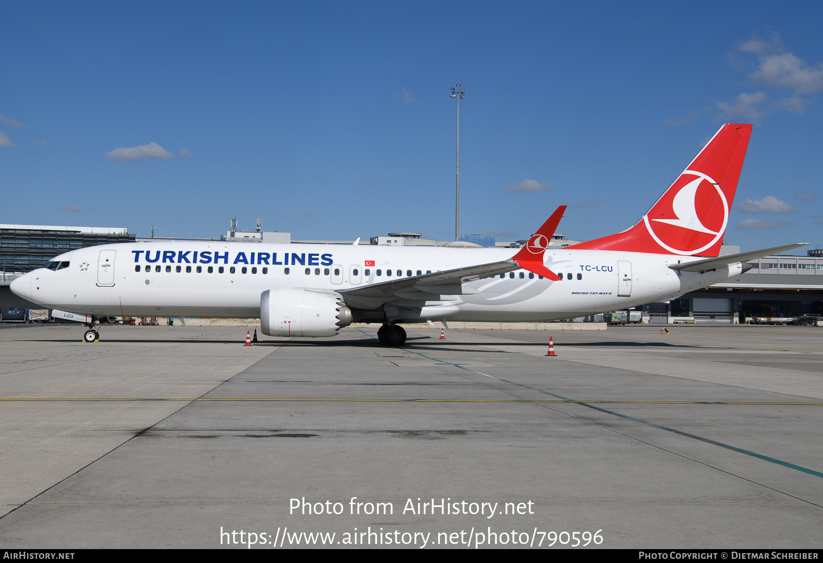 Aircraft Photo of TC-LCU | Boeing 737-8 Max 8 | Turkish Airlines | AirHistory.net #790596