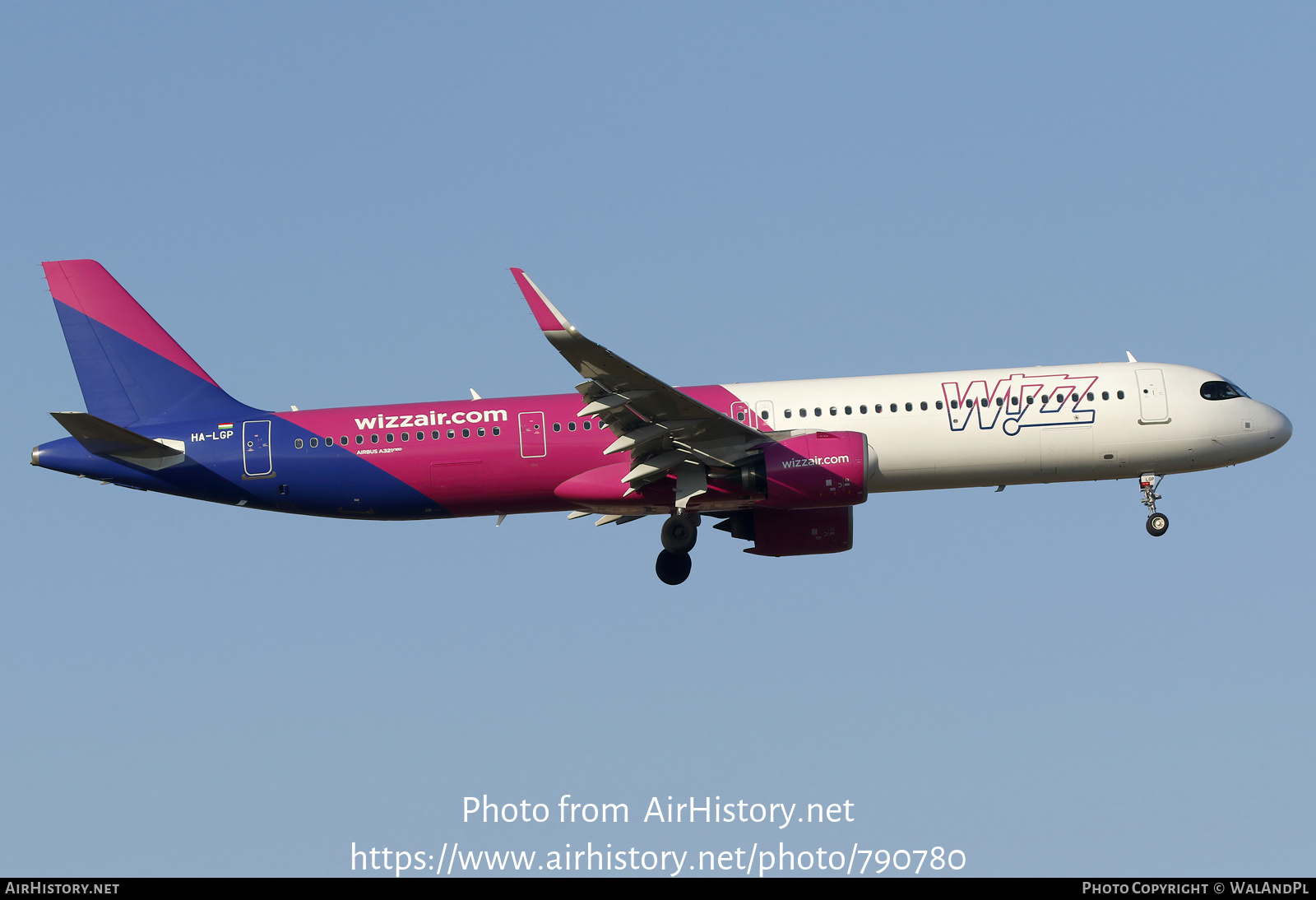 Aircraft Photo of HA-LGP | Airbus A321-271NX | Wizz Air | AirHistory.net #790780