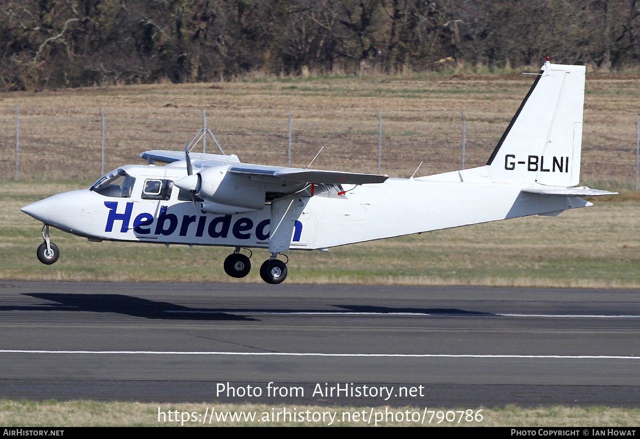 Aircraft Photo of G-BLNI | Pilatus Britten-Norman BN-2B-26 Islander | Hebridean Air Services | AirHistory.net #790786