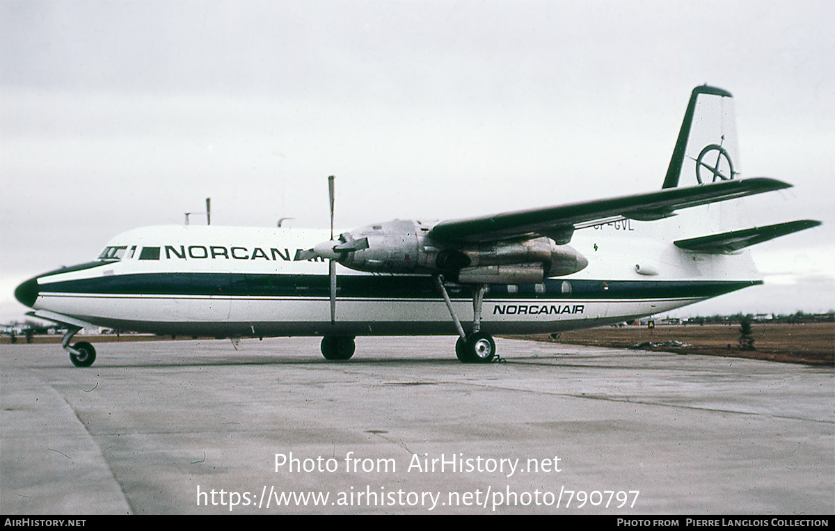 Aircraft Photo of CF-GVL | Fairchild F-27J | Norcanair - North Canada Air | AirHistory.net #790797