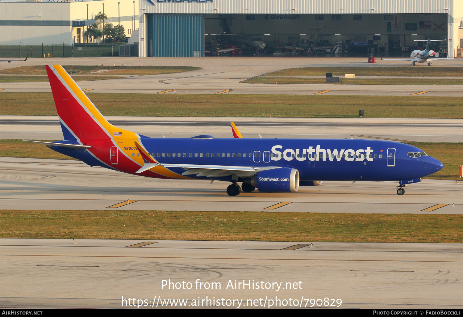 Aircraft Photo of N8907L | Boeing 737-8 Max 8 | Southwest Airlines | AirHistory.net #790829