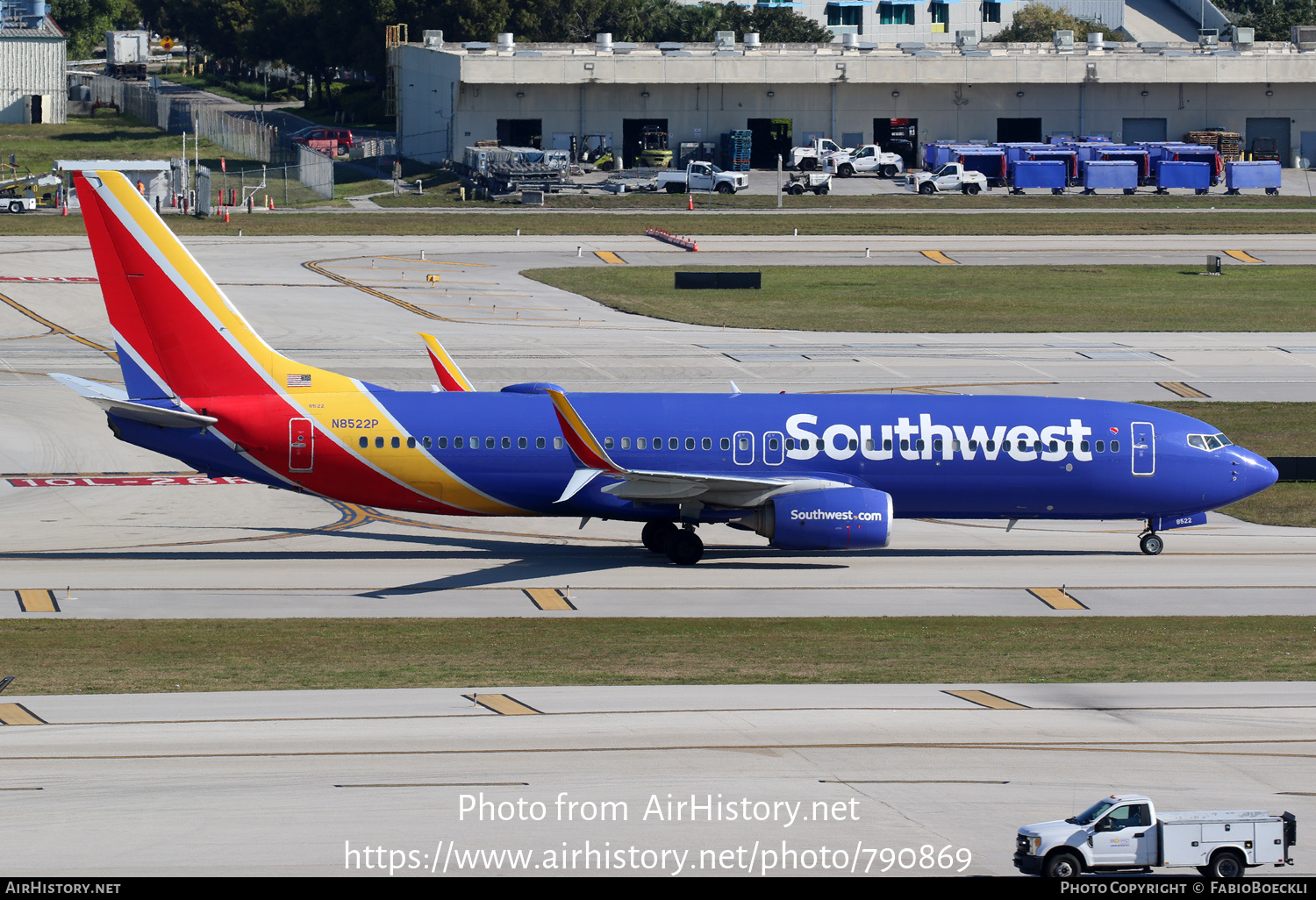 Aircraft Photo of N8522P | Boeing 737-8H4 | Southwest Airlines | AirHistory.net #790869