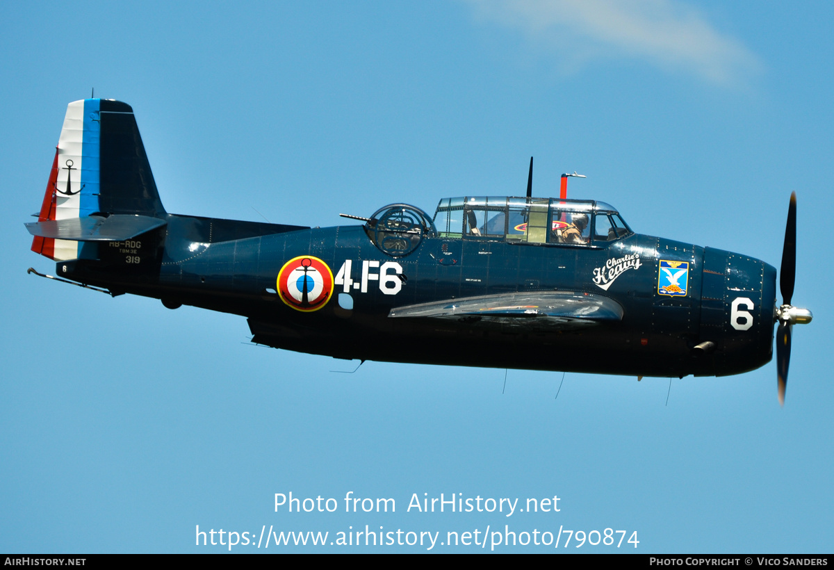 Aircraft Photo of HB-RDG / 319 | General Motors TBM-3E Avenger | France - Navy | AirHistory.net #790874