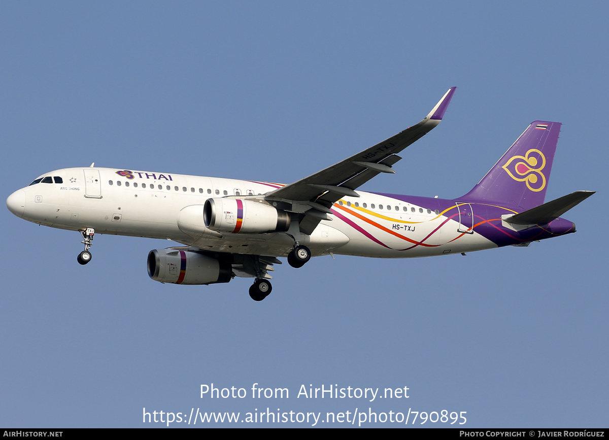 Aircraft Photo of HS-TXJ | Airbus A320-232 | Thai Airways International | AirHistory.net #790895