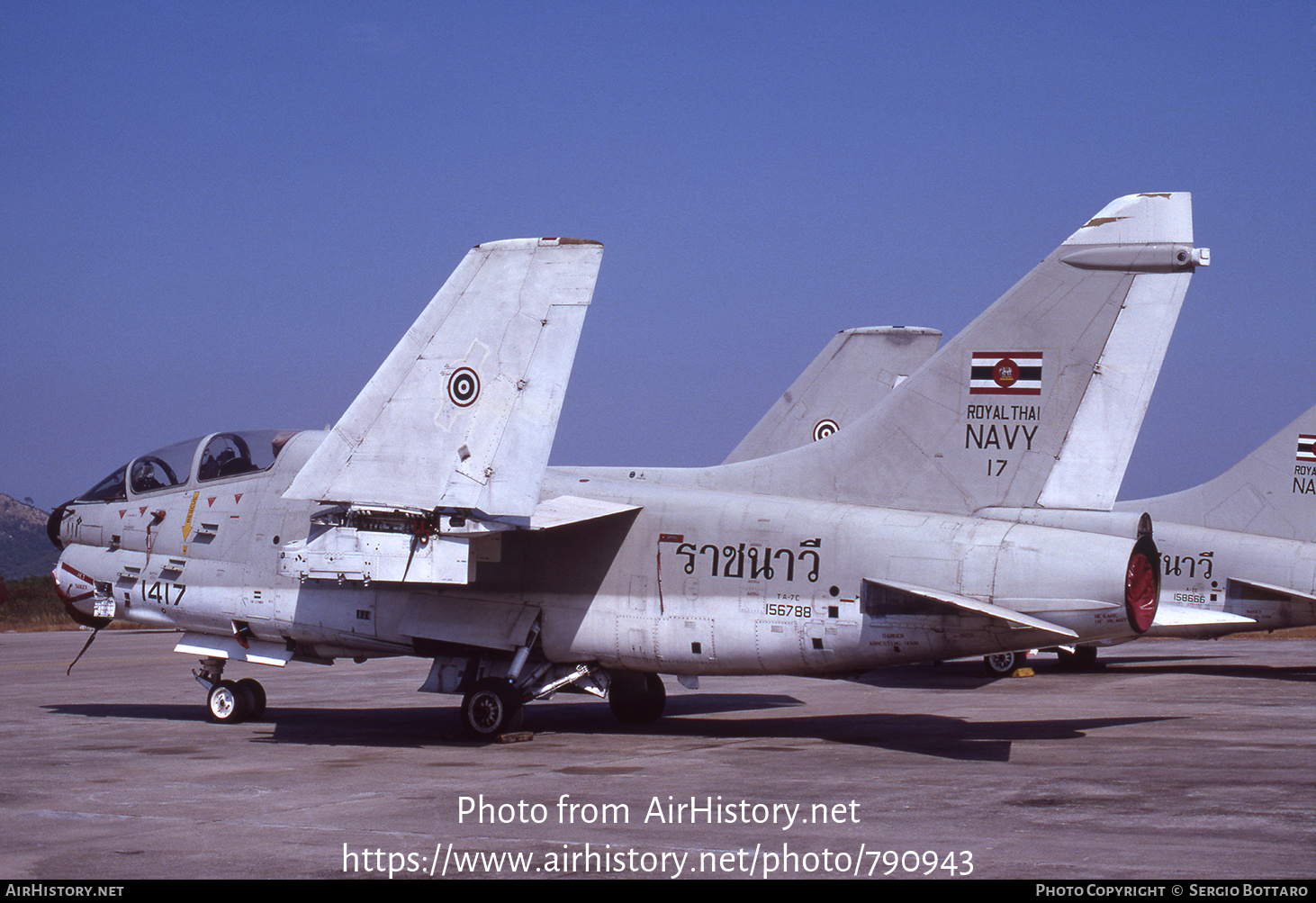 Aircraft Photo of 1417 | LTV TA-7C Corsair II | Thailand - Navy | AirHistory.net #790943