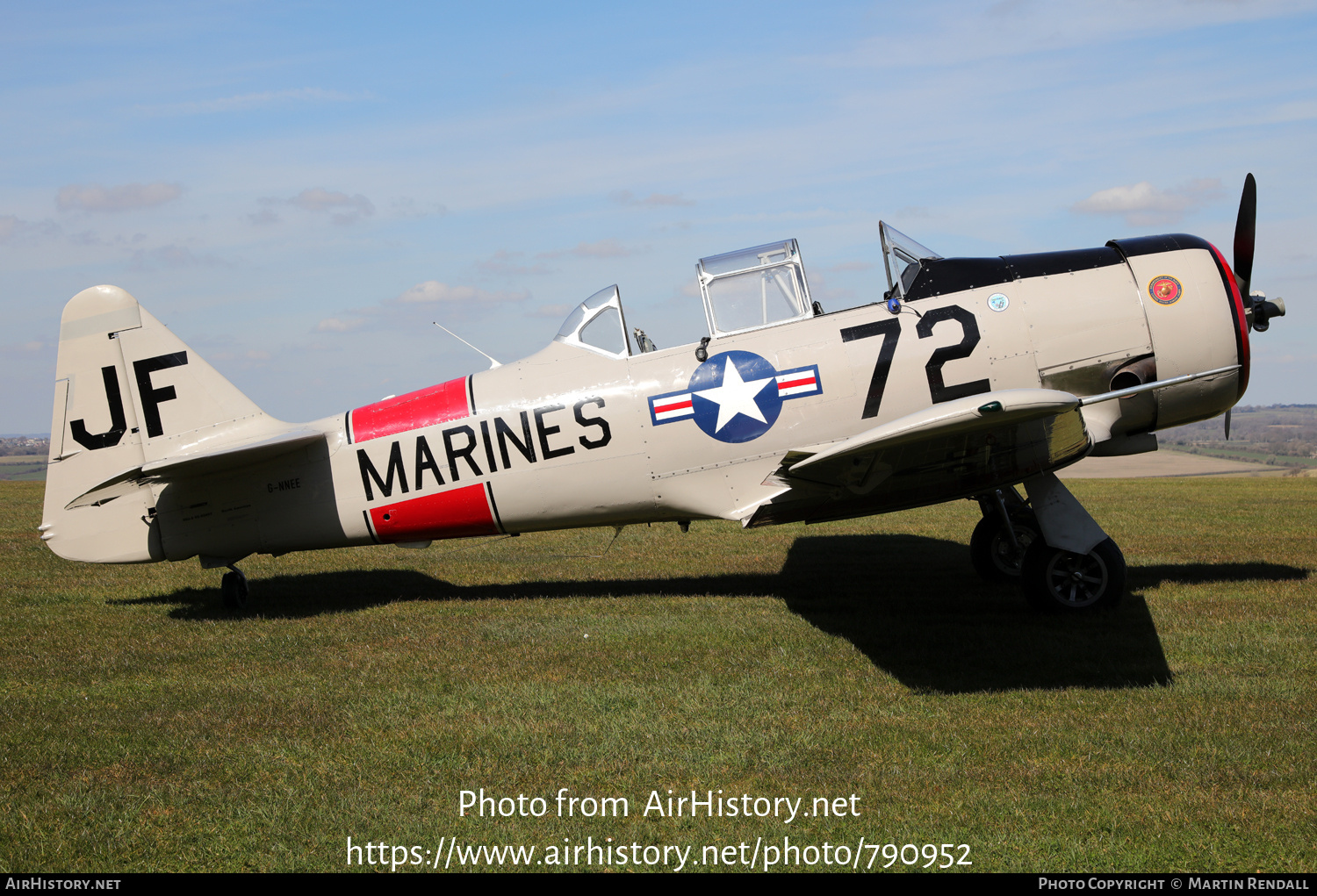 Aircraft Photo of G-NNEE | North American SNJ-5 Texan | USA - Marines | AirHistory.net #790952