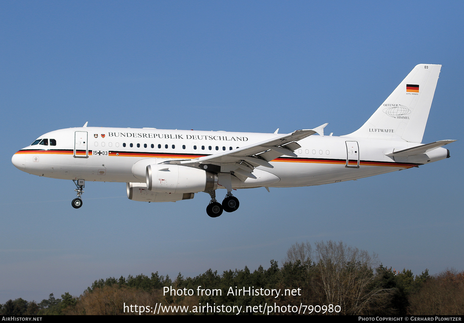 Aircraft Photo of 1503 | Airbus ACJ319 (A319-133/CJ) | Germany - Air Force | AirHistory.net #790980